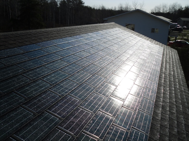 Dow's Powerhouse solar shingles.