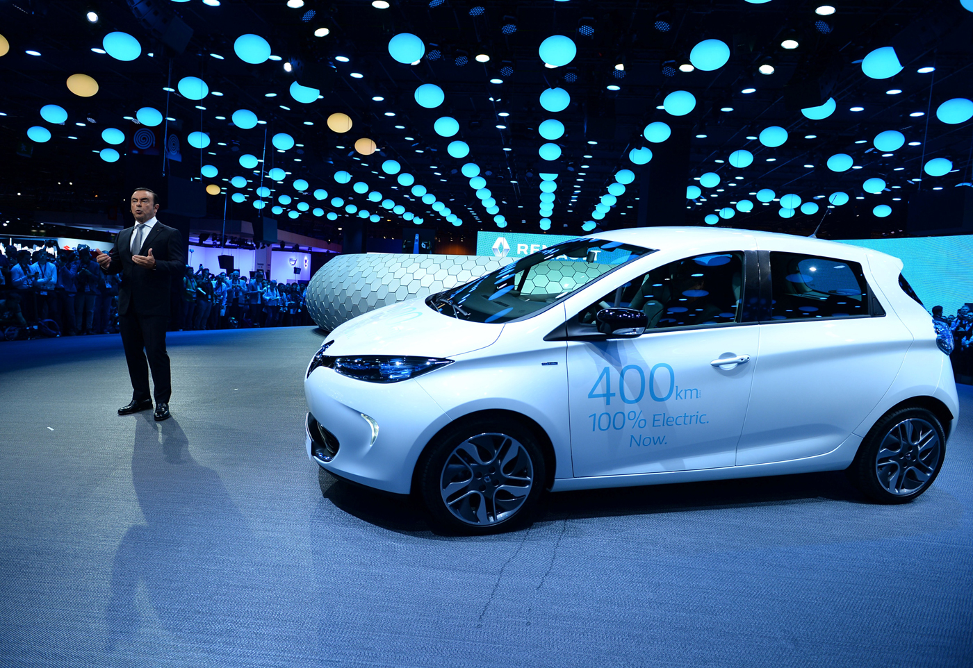 Renault's Zoe boasts a range of nearly 250 miles.