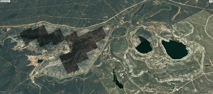 The proposed solar farm at Kidston, next to the old gold mine.