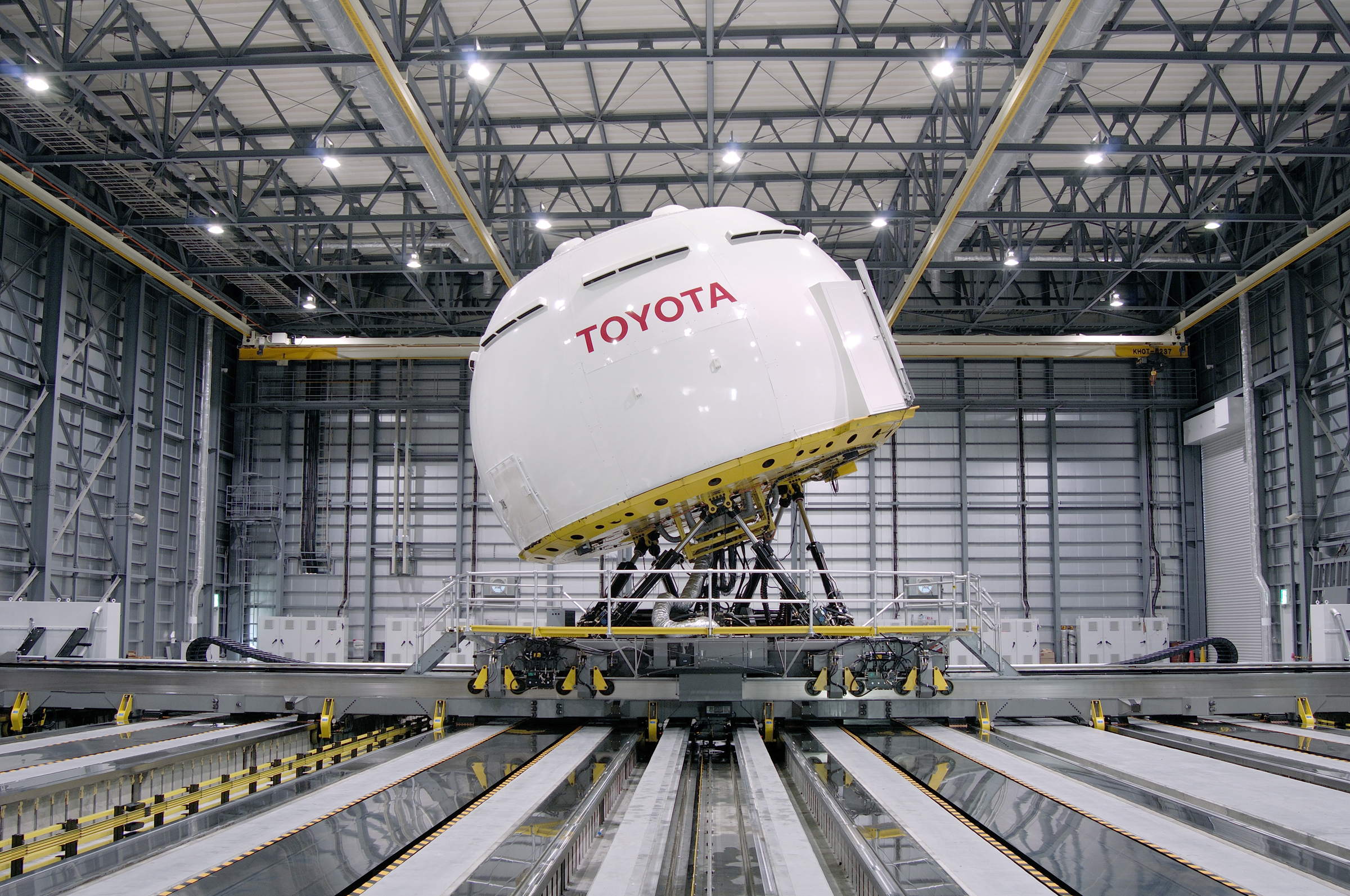 A driving simulator created by Toyota near Mount Fuji in Japan.