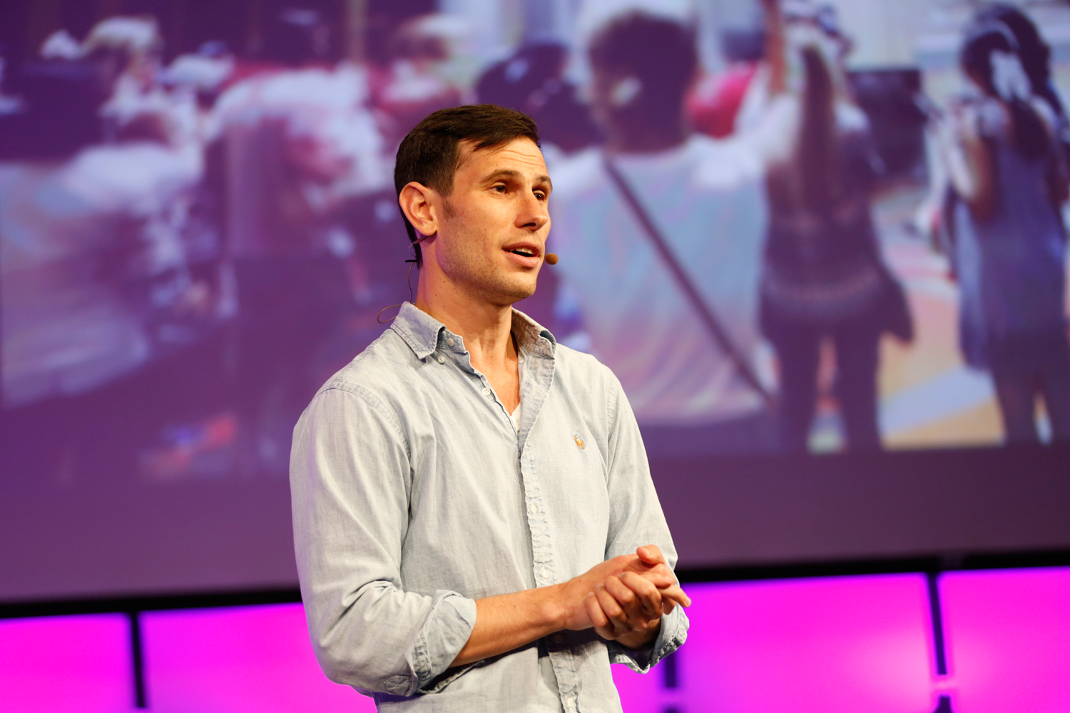 Meron Gribetz, founder and CEO of Meta, speaking at EmTech MIT 2016.