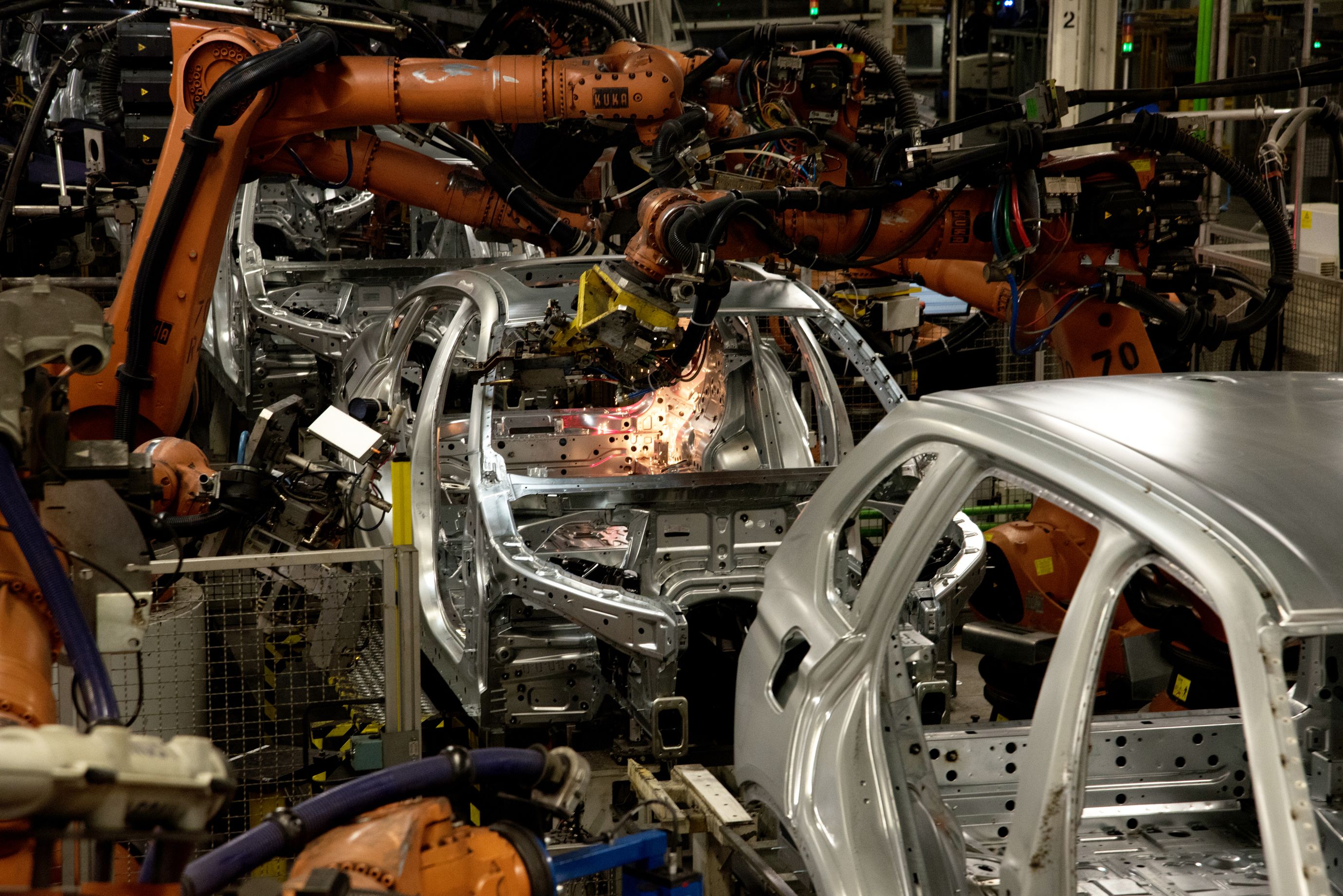 Building cars in the BMW plant in Greer, South Carolina, the company's largest factory in the world. (1 of 7)