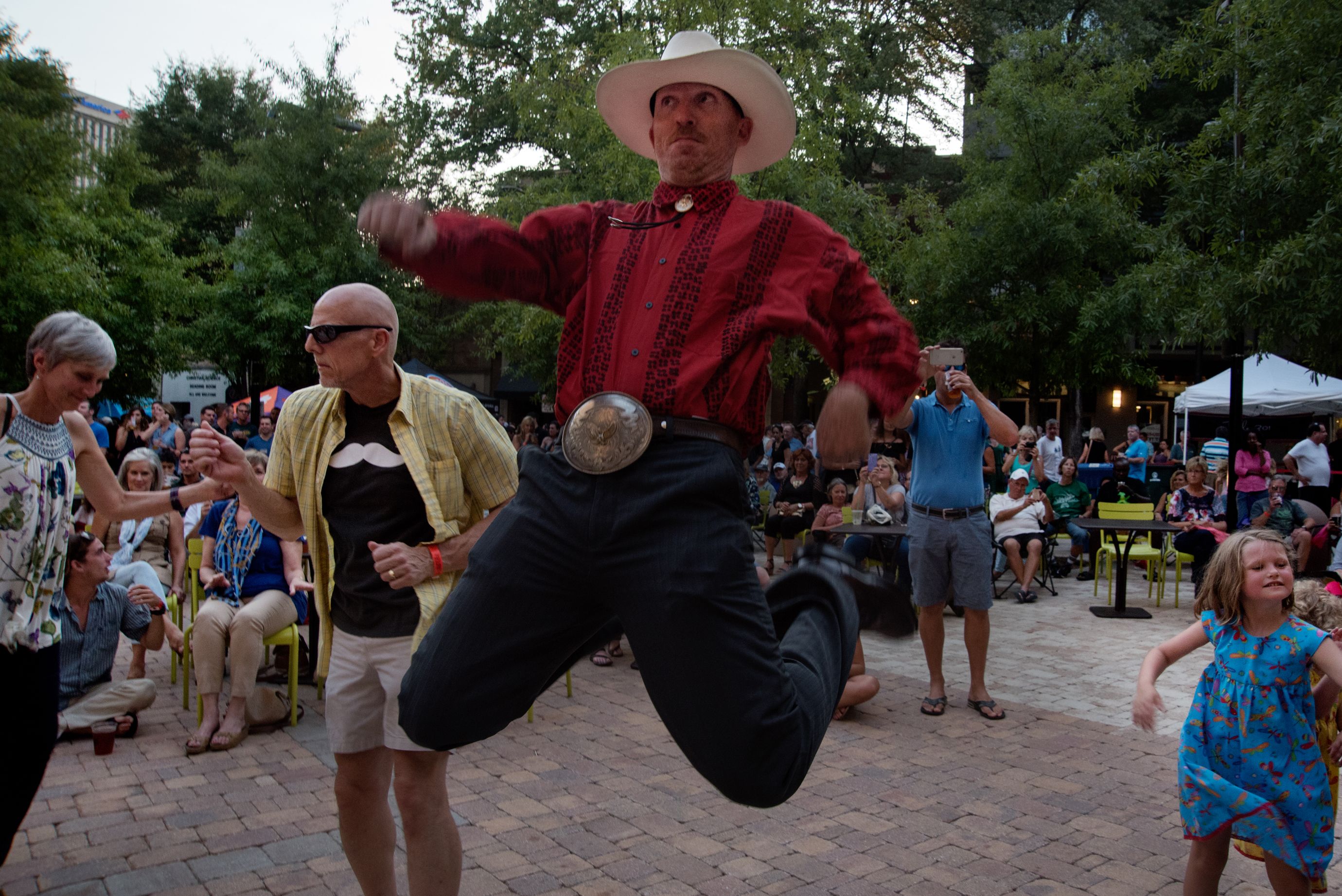 Residents gather to listen to live music and dance at the free weekly concert in downtown Greenville. (5 of 10)