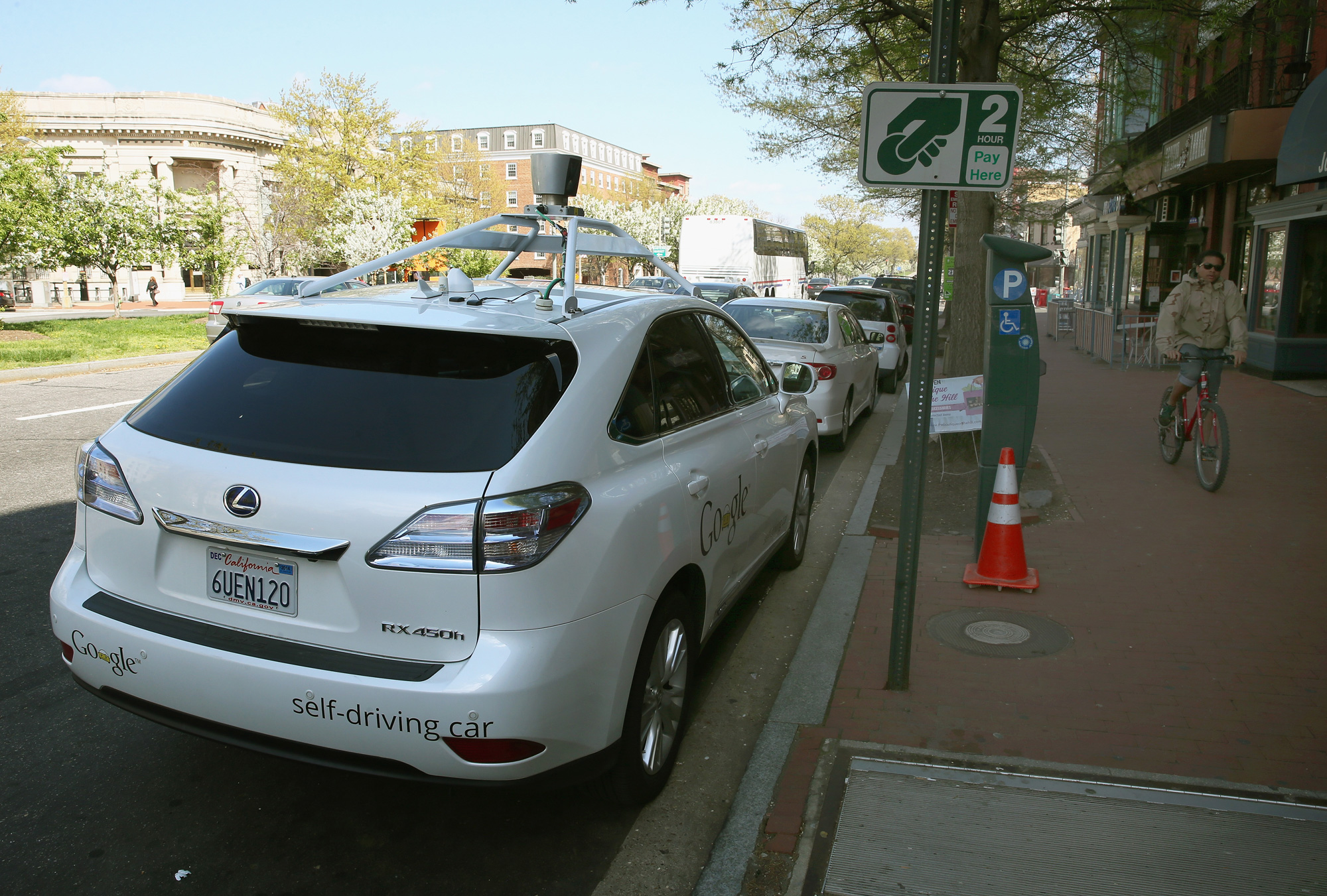 If you want to make a driverless car stop, just drive right in front of it.