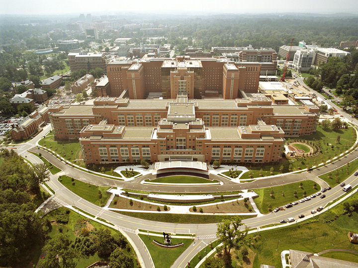 The U.S. National Institutes of Health, located in Bethesda, Maryland, is the largest public funder of biomedical research in the world.