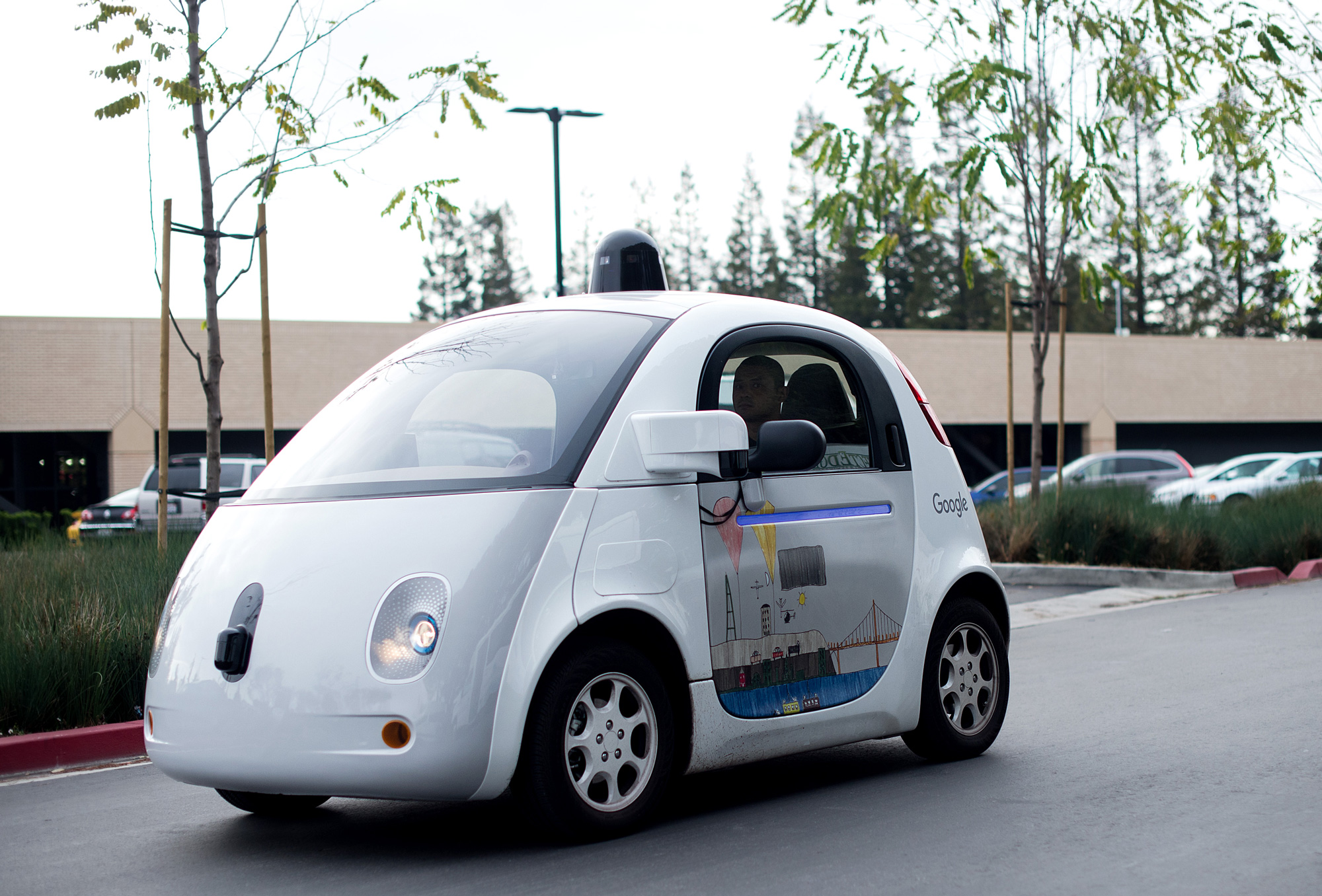 The bubble may have burst for Google's cute vision of the future of cars.