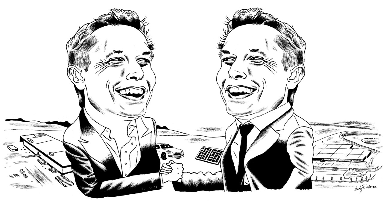 <b><a href="https://www.technologyreview.com/s/602487/elon-musks-house-of-gigacards/">Elon Musk's House of Gigacards</a></b> <br> Illustration by Andy Friedman