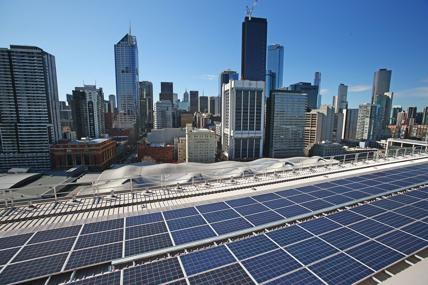 Rooftop solar panels, such as these in Melbourne, currently account for around 16 percent of renewable electricity generation in Australia.