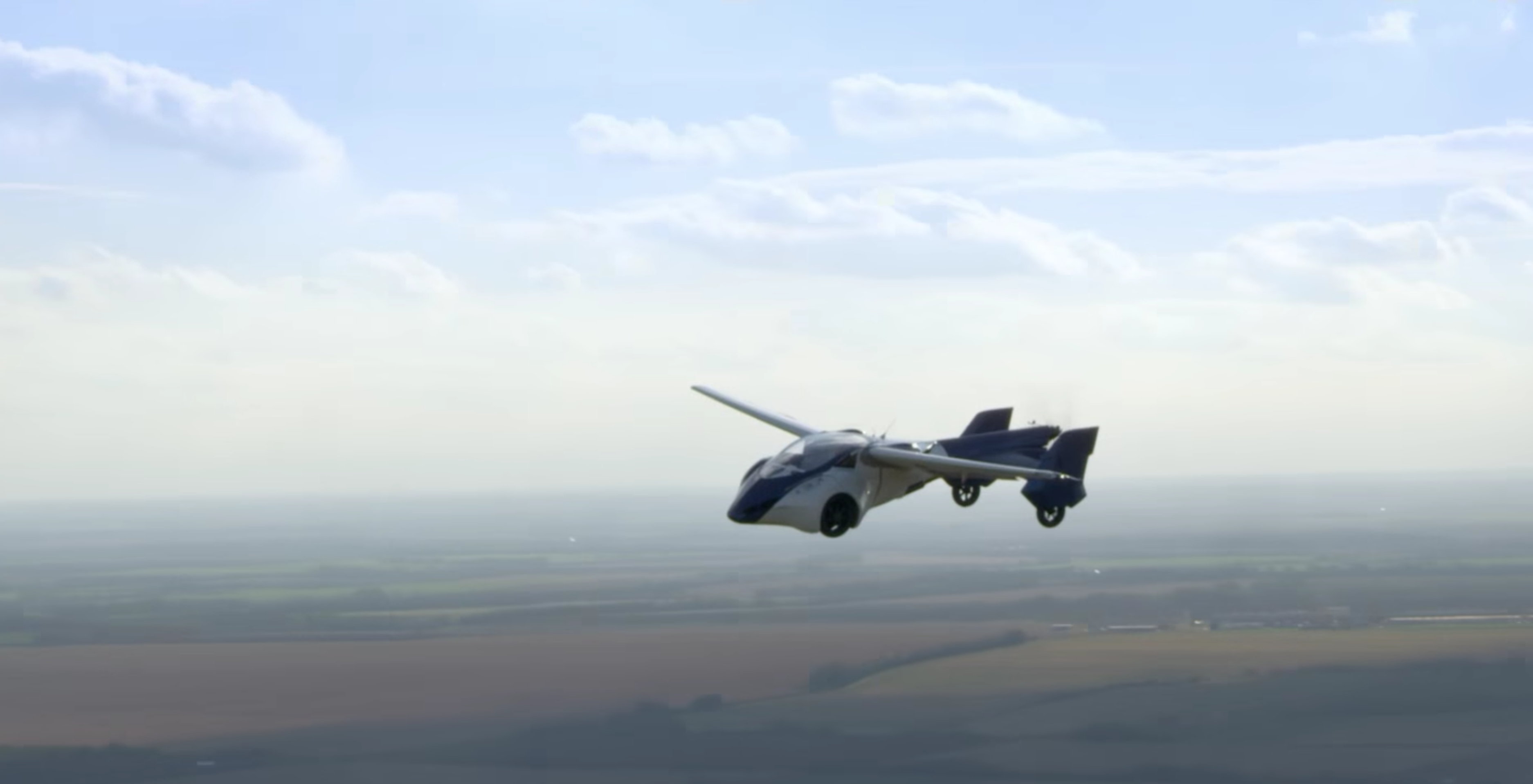 AeroMobil's flying car, actually flying.