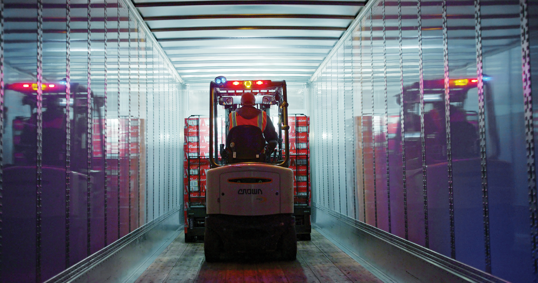 A shipment of Budweiser was loaded onto an autonomous Otto truck last year.