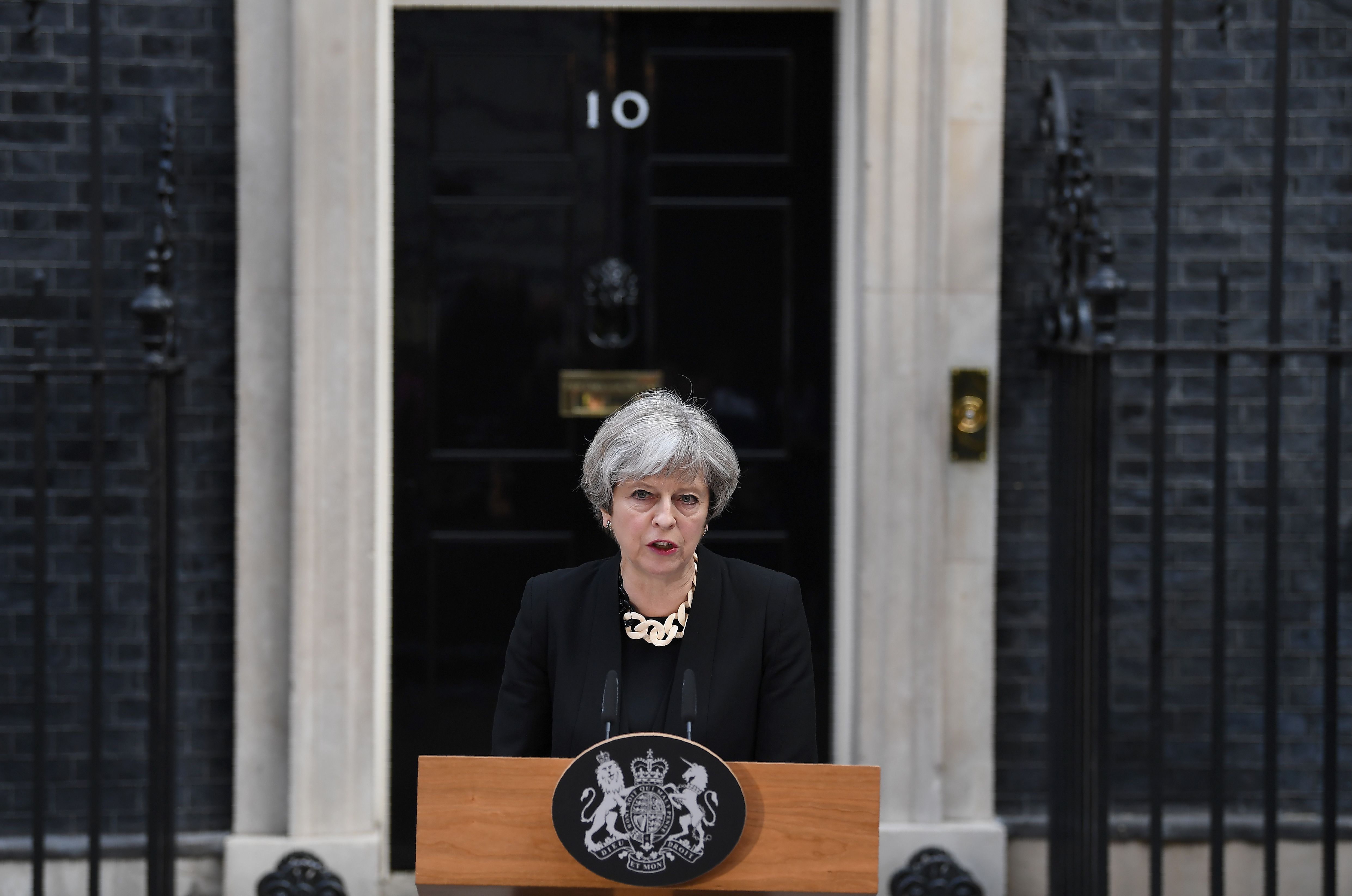 British prime minister Theresa May addressed the country Sunday, the morning after a terrorist attack in London.