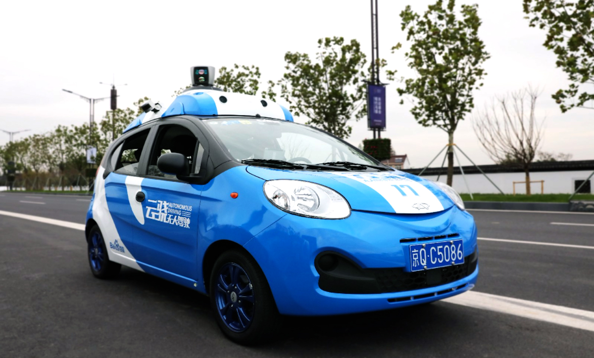 One of Baidu’s experimental self-driving cars.
