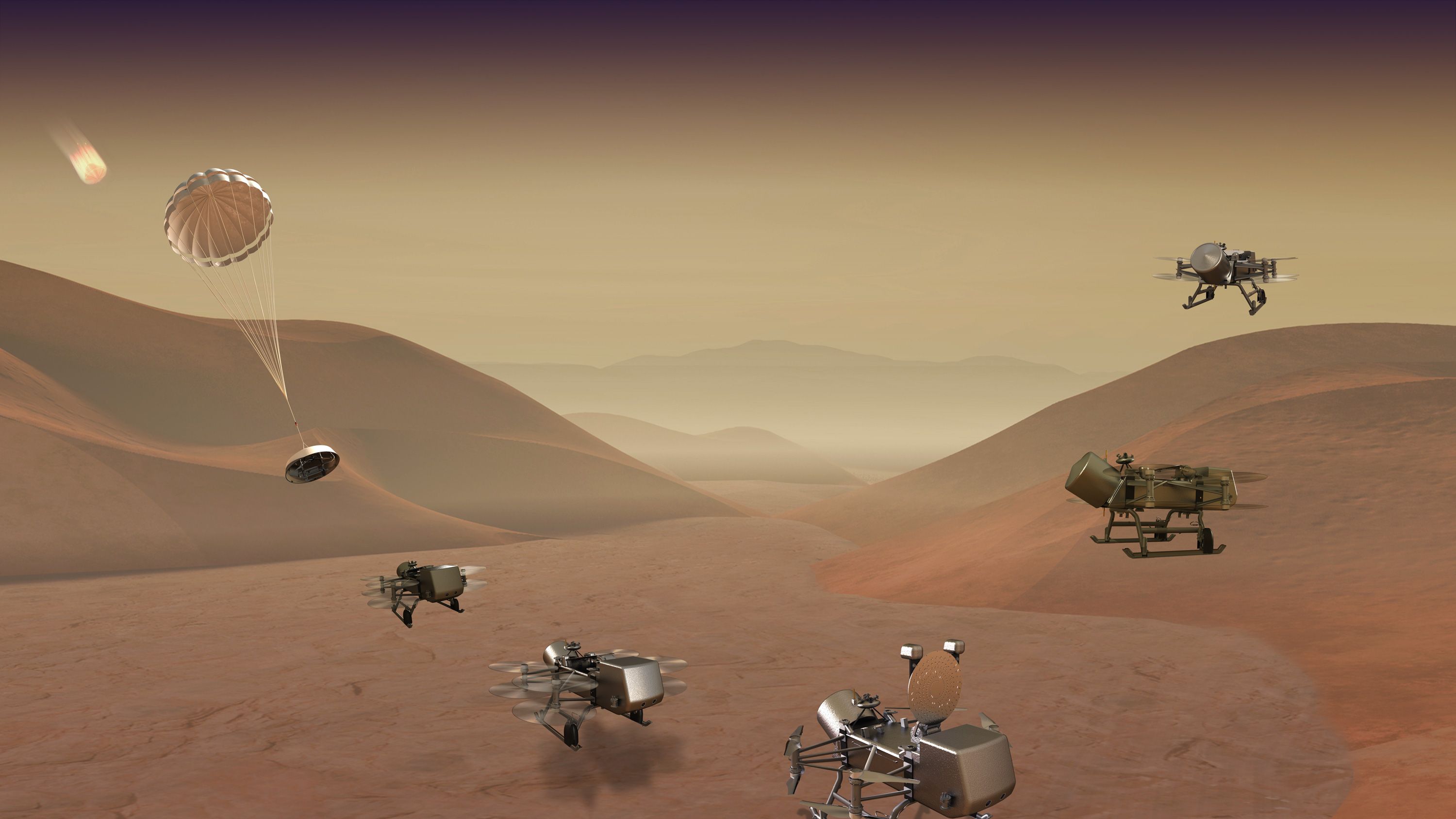 NASAが土星の衛星タイタンにドローン派遣、生命の謎解明へ
