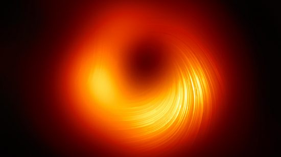 周囲の磁場くっきり、初撮影チームがブラックホール最新画像を公開