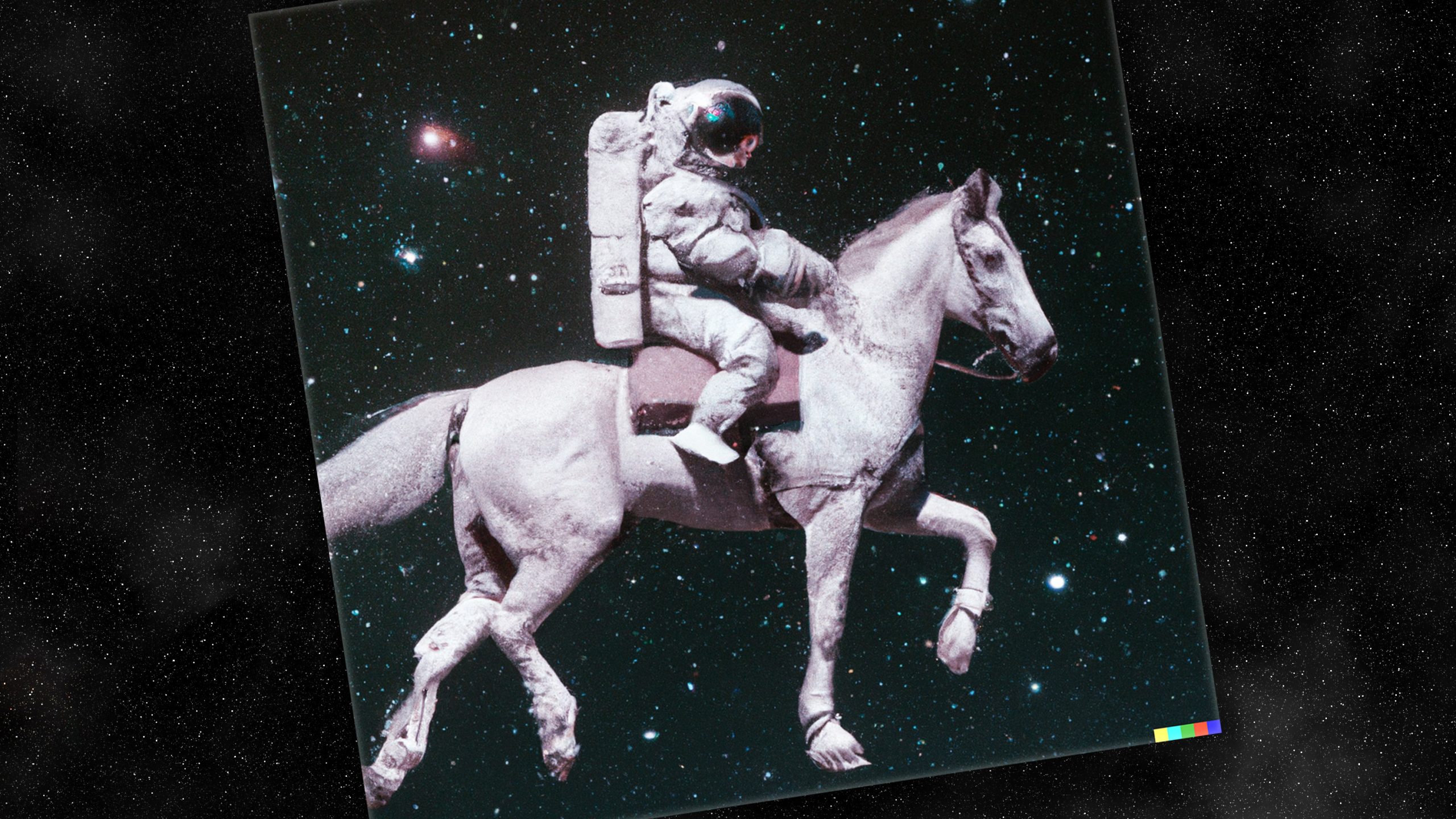 「馬に乗った宇宙飛行士」——文章から画像を描くAIが驚きの進歩