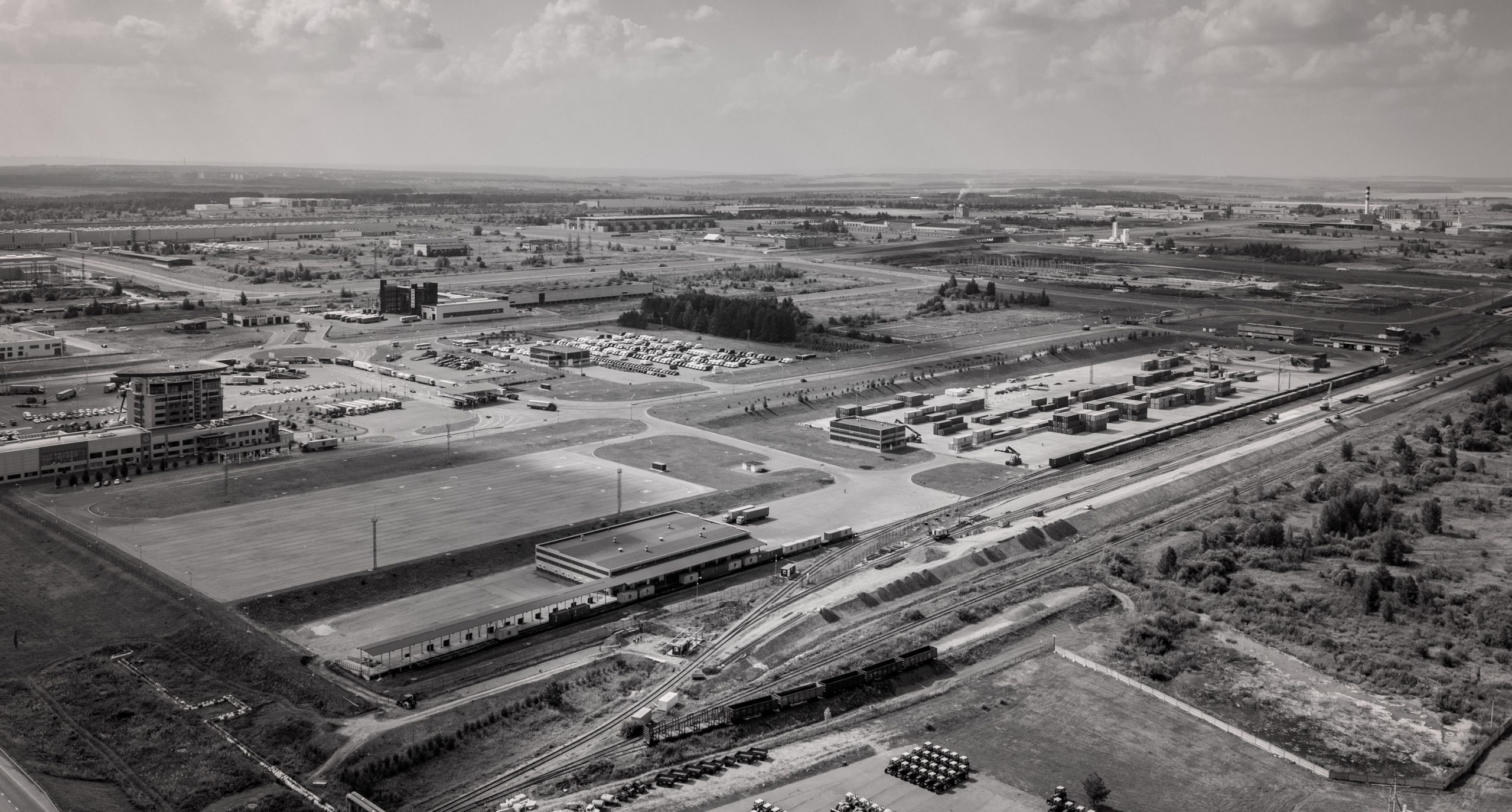 aerial view of Alabuga special economic zone in 2017