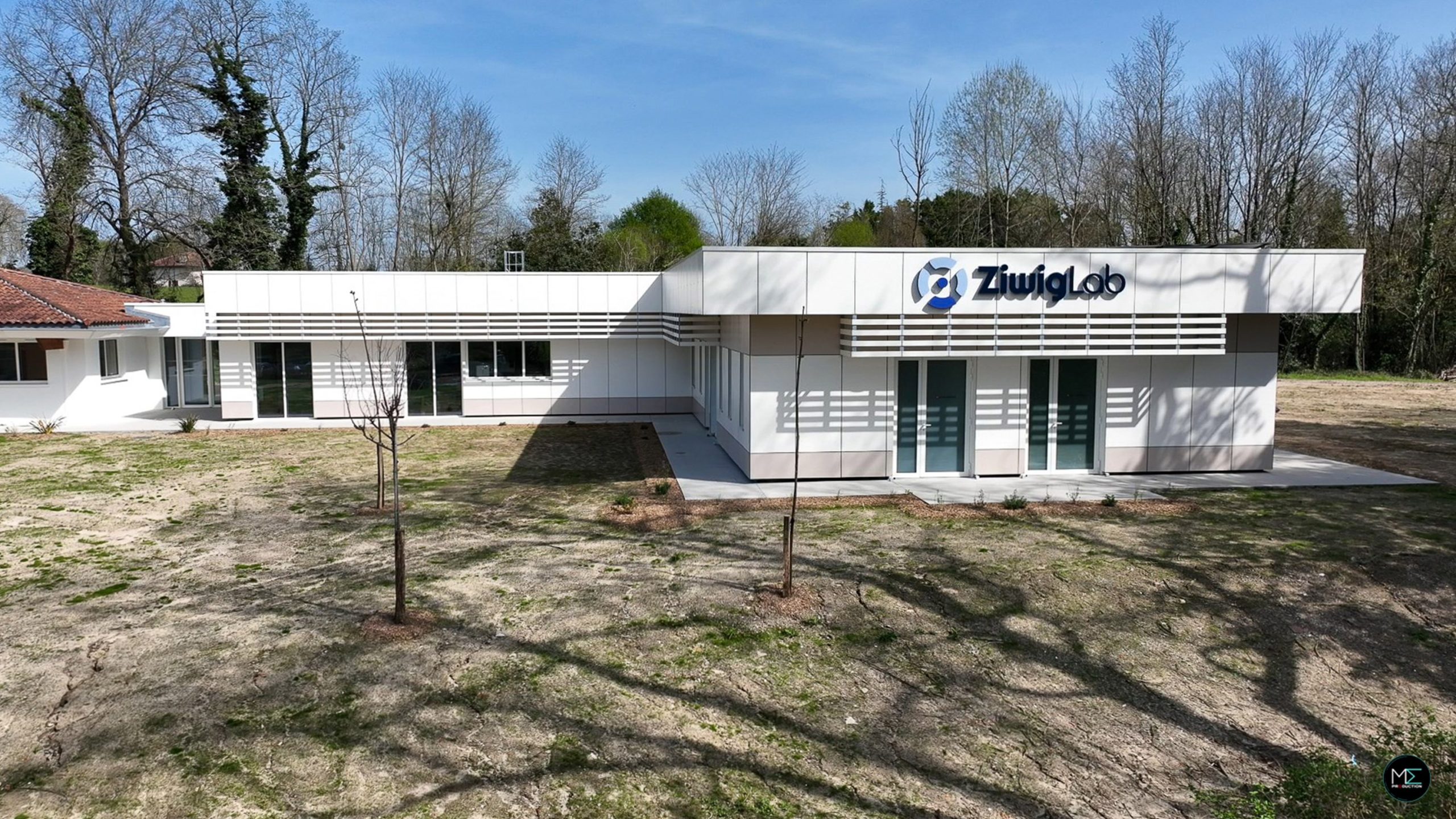 The facade of the Ziwig Lab in France.