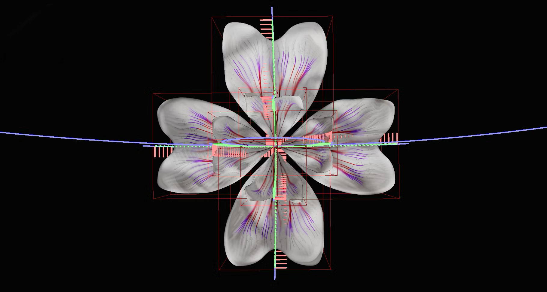 気候変動を映す花びら
データで描く未来の植物
