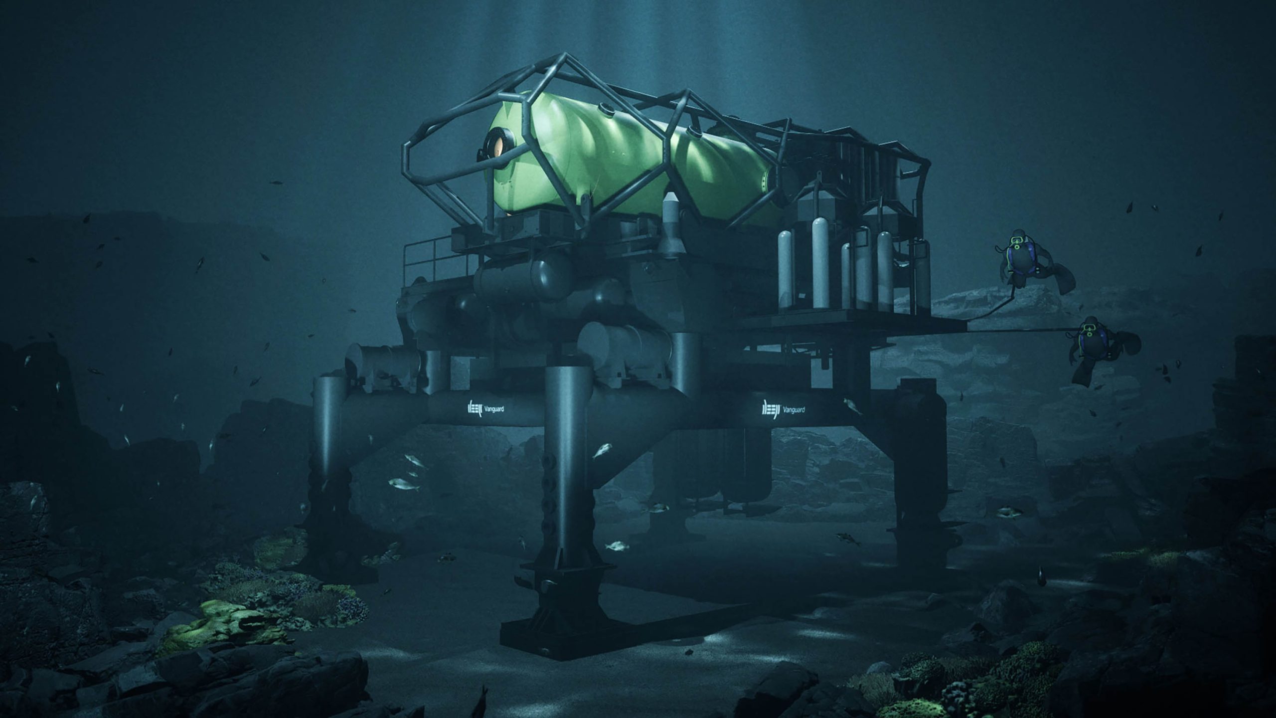 キッチンもある「海底の家」
40年ぶりの居住施設で
科学者4人が1週間生活へ